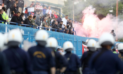 Ολυμπιακός Β-ΠΑΟΚ Β: Πανηγυρισμοί και… ΜΑΤ στο φινάλε (photos)