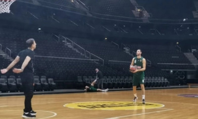 Ζαλγκίρις-Παναθηναϊκός ΟΠΑΠ: Προπονήθηκαν στο Κάουνας οι «πράσινοι» (video)