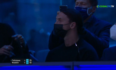 Τσιτσιπάς - Ρούμπλεφ: Τους βλέπει από την εξέδρα ο Ζλάταν Ιμπραΐμοβιτς (video)