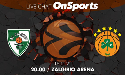 Live Chat Ζαλγκίρις - Παναθηναϊκός ΟΠΑΠ