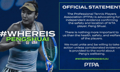 Στο πλευρό της Σουάι Πενγκ ο Νόβακ Τζόκοβιτς: «Η WTA είναι πολύ τολμηρή και πολύ θαρραλέα»