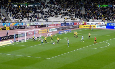ΑΕΚ-Παναθηναϊκός: ΤΕΡΑΣΤΙΑ ευκαιρία Παλάσιος και Αϊτόρ για το 1-1! (vid+pics)