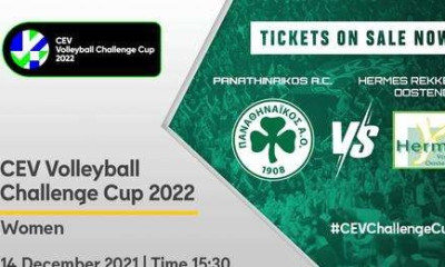 CEV Challenge Cup Γυναικών - Παναθηναϊκός: Βγήκαν τα εισιτήρια με Ερμή Οστάνδης!