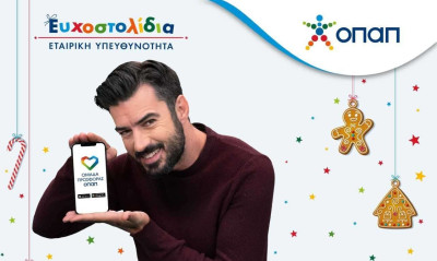 Γιάννης Τσιμιτσέλης και Κατερίνα Γερονικολού σε ρόλο Άι Βασίλη για τα Ευχοστολίδια