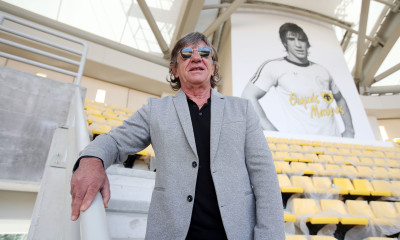 Μαύρος: «Τόπος ιερός αυτό το γήπεδο - Μόνο νίκες, χαρές και τίτλους για την ΑΕΚ» (photos+video)