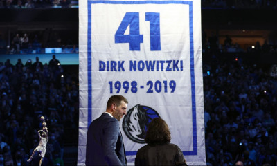 NBA: Τίμησαν Νοβίτσκι οι Μάβερικς (video+photos)