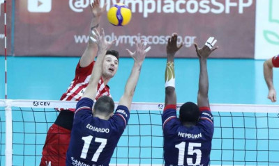 Volley League Ανδρών: Ο Ολυμπιακός «σκόρπισε» τον Φίλιππο Βέροιας στο ντεμπούτο του Τζιουλιάνι (vid)