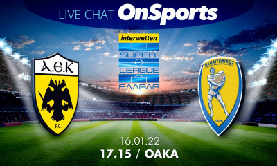 Live Chat ΑΕΚ-Παναιτωλικός 1-2 (τελικό)