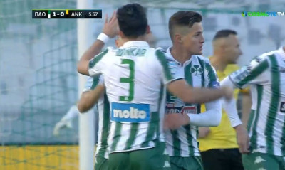 Παναθηναϊκός-Αναγέννηση Καρδίτσας: Ιδανική ανάπτυξη κι εύκολα ο Βιτάλ έκανε το 1-0 (video)