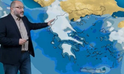 Καιρός - Αρναούτογλου: Νέα επιδείνωση το Σάββατο με χιόνια - Ποιες περιοχές θα επηρεαστούν (vid)