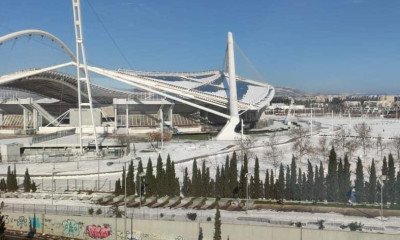 ΑΕΚ: Καλυμμένο με χιόνι το ΟΑΚΑ – Συνδράμει και η Ένωση στον καθαρισμό