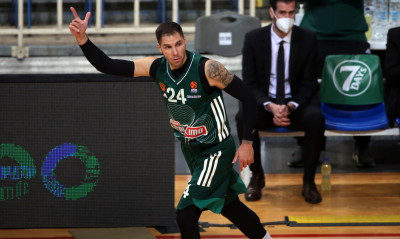 Παναθηναϊκός ΟΠΑΠ-Μπασκόνια: Πάτησε παρκέ και άνοιξε λογαριασμό ο Γιόβιτς (photos)