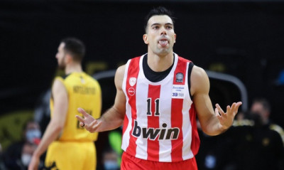 ΑΕΚ-Ολυμπιακός: Τρία ρεκόρ καριέρας για τον Κώστα Σλούκα