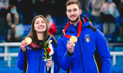Χειμερινοί Ολυμπιακοί Αγώνες: «Χρυσή» η Ιταλία στα μεικτά διπλά του κέρλινγκ (photos+videos)