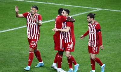 Ολυμπιακός-Παναιτωλικός: Το «χρυσό» γκολ του Μασούρα στην παράταση (video+photos)