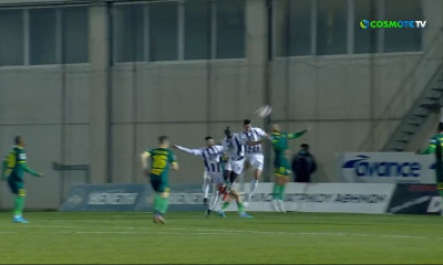 Απόλλων Σμύρνης-Παναιτωλικός: Δοκάρι σε κεφαλιά του Σίγκνεβιτς (video)