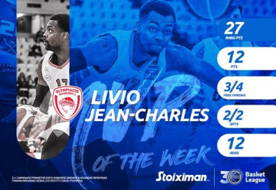 ΕΣΑΚΕ: Αμερικανογαλλική συνύπαρξη στην κορυφή του MVP of the Week!