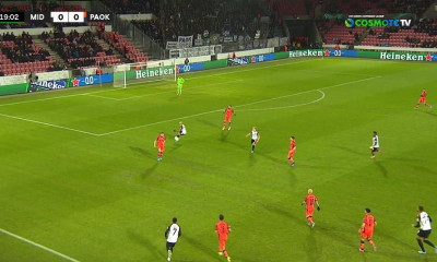 Μίντιλαντ-ΠΑΟΚ: Στην πρώτη τους τελική άνοιξαν το σκορ οι Δανοί! (video)