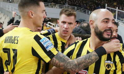 ΑΕΚ: Η «μανούρα» και ο πανηγυρισμός των Βράνιες-Άμραμπατ (photos+video)