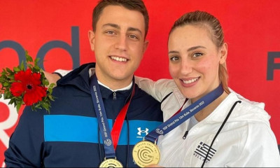 Σκοποβολή: Κι άλλο μετάλλιο η Κορακάκη - «Χάλκινη» στο μεικτό με τον αδερφό της