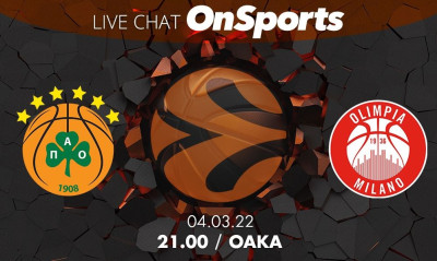 Live Chat Παναθηναϊκός ΟΠΑΠ-Αρμάνι Μιλάνο