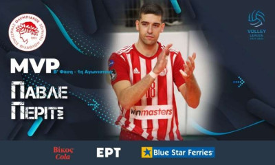 Volley League Ανδρών: O Πάβλε Πέριτς MVP της 1ης αγωνιστικής στη Β΄ φάση