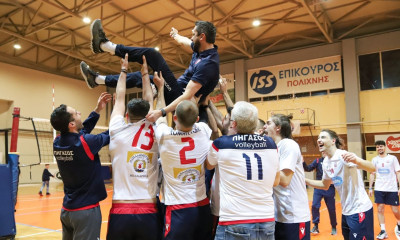 Pre League Ανδρών: Άνοδο στη Volley League για τον Πήγασο Πολίχνης