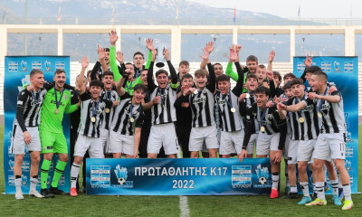 ΠΑΟΚ Κ17-Άρης Κ17 2-0: Η απονομή και τρέλα στον «Δικέφαλο» για τον τίτλο! (vid+pics)