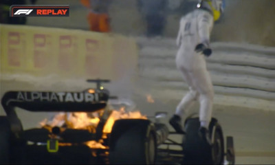 Formula 1: Τρομακτικό ατύχημα στο Μπαχρέιν, πήδηξε από το φλεγόμενο μονοθέσιο ο Γκασλί (video)