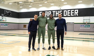 Ελλάδα: Άριστο κλίμα στην επαφή Ζήση και Ντικούδη με τους Αντετοκούνμπο - Παρέμβαση από Ιτούδη