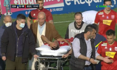 Ιωνικός-Βόλος: «Πάγωσαν» με Ρομέρο – Έπεσε στο χορτάρι και αποχώρησε με φορείο (video)