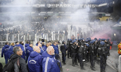 Μαρσέιγ-ΠΑΟΚ: Ένταση και μετά το παιχνίδι - Επεισόδια και συλλήψεις έξω από το «Βελοντρόμ» (photos)