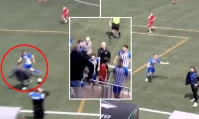 Βοηθός για όλες τις δουλειές! Μπήκε στο γήπεδο κι έκοψε αντεπίθεση στο 90' (video)