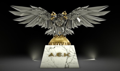 ΑΕΚ: Αποκαλύφθηκε ο ατσάλινος δικέφαλος αετός που θα βρίσκεται στην «Αγιά Σοφιά» (photos)