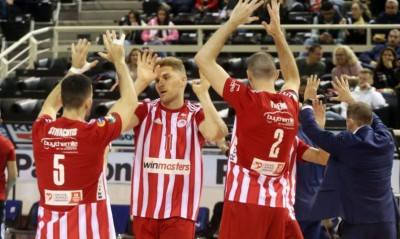 Volley League Ανδρών: «Διπλό» για τον Ολυμπιακό στην Πυλαία, του έκοψε βαθμό ο ΠΑΟΚ (videos)
