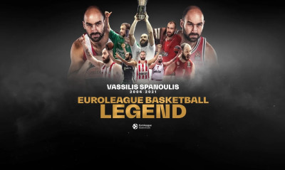 Ευρωλίγκα: Γίνεται Legend ο Βασίλης Σπανούλης (video)