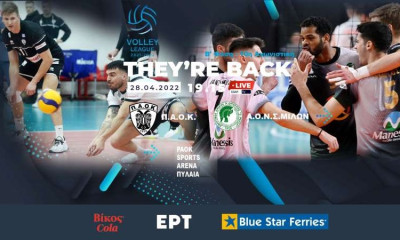 Volley League Ανδρών: Πρόβα ενόψει League Cup για ΠΑΟΚ και Μίλωνα