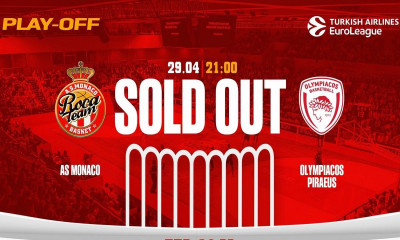 Μονακό-Ολυμπιακός: Sold out και το Game 4
