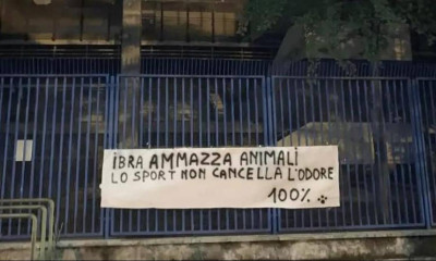 Πανό φιλοζωϊκής κατά του Ζλάταν