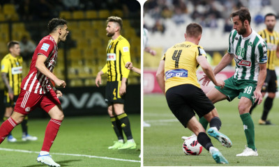 «Δώρο» Ολυμπιακού σε Παναθηναϊκό, ΑΕΚ και χαμός για την Ευρώπη - Η βαθμολογία στα play offs (pics)