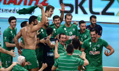 Πρωτάθλημα και League Cup για τον ψυχωμένο Παναθηναϊκό, 3-0 σετ τον ΠΑΟΚ - Μαγικές στιγμές στο ΟΑΚΑ