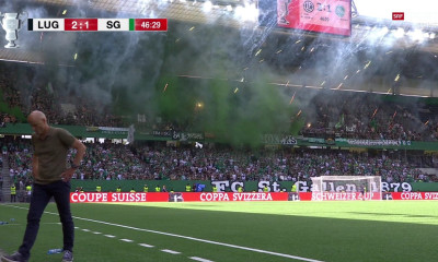 Ο πρόεδρος της Σεντ Γκάλεν σταμάτησε τους χούλιγκανς - Εισβολή μετά τον χαμένο τελικό! (vid)