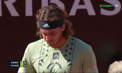 Τσιτσιπάς: Νέα «έκρηξη» στον τελικό με Τζόκοβιτς- Η ατάκα που είπε στον εαυτό του