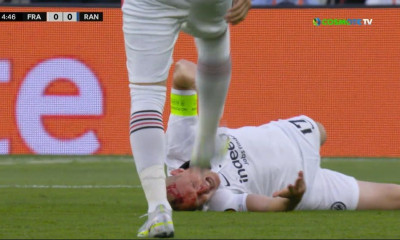 Τελικός Europa League: «Άνοιξε» το κεφάλι του Ρόντε μετά από κλωτσιά του Λάντστραμ (vid)