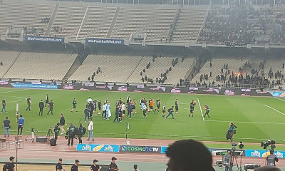 Τελικός Παναθηναϊκός-ΠΑΟΚ: Αποθέωση των παικτών του «Δικεφάλου» από την εξέδρα (video)