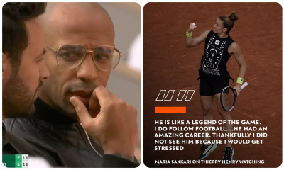 Roland Garros – Τι είπε η Σάκκαρη για τον Τιερί Ανρί που παρακολούθησε την αναμέτρηση με την Μπιρέλ