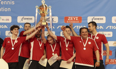 Πινγκ Πονγκ: Πρωταθλητής ο Ολυμπιακός μετά από σκληρή «μάχη» με τον Παναθηναϊκό