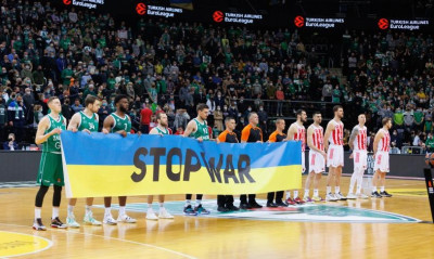 Euroleague: Μείωσε το πρόστιμο στη Ζαλγκίρις για τη συμπαράσταση στην Ουκρανία