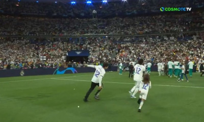 Τελικός Champions League Λίβερπουλ-Ρεάλ Μαδρίτης: Τρελάθηκε ο Μαρσέλο, δεν άφηνε την κούπα (vid)