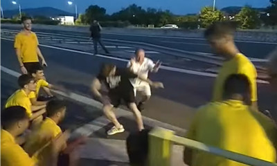 Ομάδα ανέβηκε στη Γ’ Εθνική και το γλέντησε στην Εθνική Οδό - Το ζεϊμπέκικο μέσα στο δρόμο (vid)